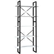 Shumee  s 5 policemi bílá 80×30×175 cm dřevotříska, 3081988 - Shelving Unit
