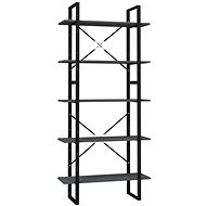 Shumee  s 5 policemi šedá 80×30×175 cm dřevotříska, 3081990 - Shelving Unit