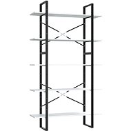 Shumee  s 5 policemi bílá 100×30×175 cm dřevotříska, 3081998 - Shelving Unit