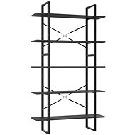 Shumee  s 5 policemi šedá 100×30×175 cm dřevotříska, 3082000 - Shelving Unit