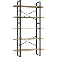 Shumee  s 5 policemi dub sonoma 100×30×175 cm dřevotříska, 3082001 - Shelving Unit