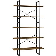 Shumee  s 5 policemi hnědá 100×30×175 cm borové dřevo, 3082006 - Shelving Unit