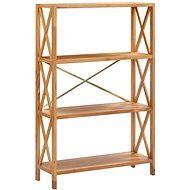 Shumee  se 4 policemi 80×30×125 cm masivní dubové dřevo, 325572 - Shelving Unit