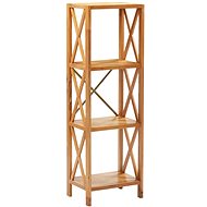 Shumee  se 4 policemi 40×30×125 cm masivní dubové dřevo , 325576 - Shelving Unit