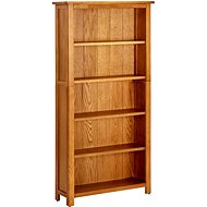 Shumee  s 5 policemi 70×22×140 cm masivní dubové dřevo, 331736 - Shelving Unit