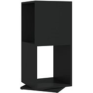 Shumee otočná skříňka černá 34,5×34,5×75,5 cm dřevotříska, 339551 - Könyvszekrény