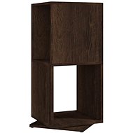 Shumee otočná skříňka kouřový dub 34,5×34,5×75,5 cm dřevotříska, 339555 - Knihovna