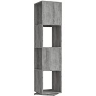 Shumee otočná skříňka betonově šedá 34,5×34,5×147,5 cm dřevotříska, 339559 - Knihovna