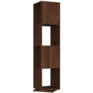 Shumee otočná skříňka hnědý dub 34,5×34,5×147,5 cm dřevotříska, 339563 - Knihovna