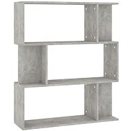 Shumee zástěna betonově šedá 80×24×96 cm dřevotříska , 800085 - Knihovna