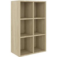 Shumee sonoma oak 66×30×97,8 cm chipboard, 800345 - Shelving Unit