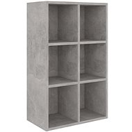 Shumee betonově šedá 66×30×97,8 cm dřevotříska, 800346 - Knihovna