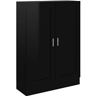 Shumee  černá s vysokým leskem 82,5×30,5×115 cm dřevotříska, 802721 - Knihovna