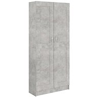 Shumee  betonově šedá 82,5×30,5×185,5 cm dřevotříska, 802736 - Knihovna