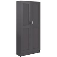 Shumee  šedá s vysokým leskem 82,5×30,5×185,5 cm dřevotříska, 802740 - Knihovna