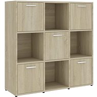 Shumee dub sonoma 90×30×90 cm dřevotříska, 802933 - Shelving Unit