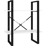 Shumee  se 2 policemi bílá 60×30×70 cm dřevotříska, 806427 - Knihovna