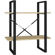 Shumee  se 2 policemi dub sonoma 60×30×70 cm dřevotříska, 806430 - Knihovna