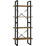 Shumee  se 4 policemi hnědá 60×30×140 cm masivní borovice, 806445 - Knihovna