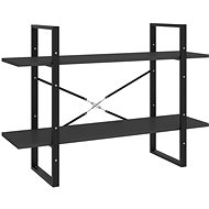 Shumee  se 2 policemi šedá 100×30×70 cm dřevotříska, 806469 - Knihovna