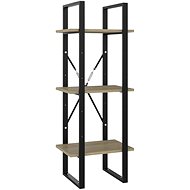 Shumee  se 3 policemi dub sonoma 40×30×105 cm dřevotříska, 806490 - Knihovna