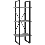Shumee  se 3 policemi betonově šedá 40×30×105 cm dřevotříska, 806491 - Knihovna