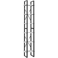 Shumee  se 6 policemi bílá 40×30×210 cm dřevotříska, 806497 - Knihovna
