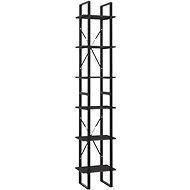 Shumee  se 6 policemi šedá 40×30×210 cm dřevotříska, 806499 - Knihovna