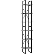 Shumee  se 6 policemi betonově šedá 40×30×210 cm dřevotříska, 806501 - Knihovna
