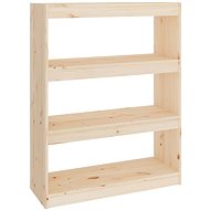 Shumee dělící stěna 80×30×103,5 cm masivní borovice, 808188 - Knihovna