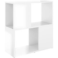 Shumee  bílá s vysokým leskem 60×24×63 cm dřevotříska, 809068 - Knihovna