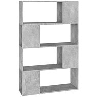 Shumee dělicí stěna betonově šedá 80×24×124,5 cm dřevotříska, 809138 - Knihovna