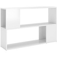 Shumee  bílá s vysokým leskem 100×24×63 cm dřevotříska, 809176 - Knihovna
