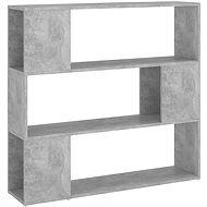 Shumee dělící stěna betonově šedá 100×24×94 cm, 809183 - Knihovna