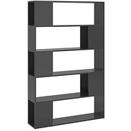 Shumee dělicí stěna šedá vysoký lesk dřevotříska , 809205 - Shelving Unit