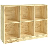 Shumee  104×33×76 cm masivní borovice, 809966 - Knihovna