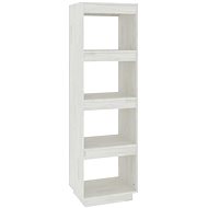 Shumee dělící stěna bílá 40×35×135 cm masivní borovice, 810850 - Shelving Unit