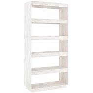 Shumee dividing wall white 80×35×167 cm solid pine, 810895 - Shelving Unit