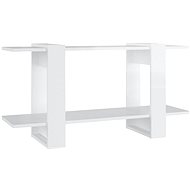 Shumee  bílá s vysokým leskem 100×30×51 cm kompozitní dřevo, 811562 - Knihovna