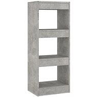 Shumee dělící stěna betonově šedá 40×30×103 cm dřevotříska, 811614 - Knihovna