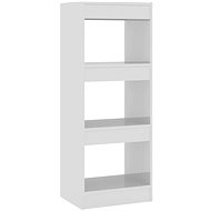 Shumee dělicí stěna bílá vysoký lesk 40×30×103 cm dřevotříska , 811616 - Shelving Unit
