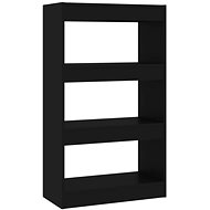 Shumee dělící stěna černá 60×30×103 cm dřevotříska, 811656 - Shelving Unit