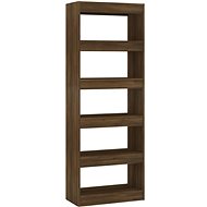 Shumee dělící stěna hnědý dub 60×30×166 cm dřevotříska, 813610 - Shelving Unit