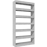 Shumee dělicí stěna šedá sonoma 100×30×198cm kompozitní dřevo, 813642 - Shelving Unit