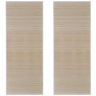 Rectangular carpets made of natural bamboo 2 pcs 120x180 cm - Carpet