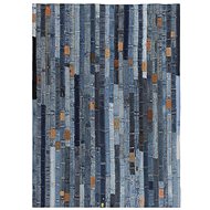 Patchwork rug from denim belts 160x230 cm denim blue - Carpet