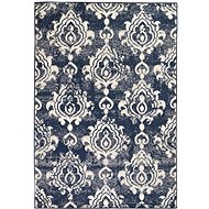 Modern carpet with cashmere pattern 80x150 cm beige-blue - Carpet