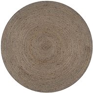 Handmade jute carpet round 120 cm gray - Carpet