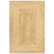 Ručne vyrobený koberec juta prírodný 80 × 160 cm - Koberec