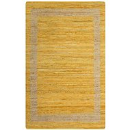 Handmade jute carpet yellow 120x180 cm - Carpet